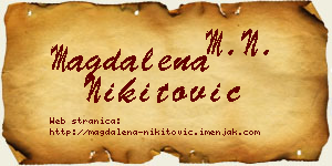 Magdalena Nikitović vizit kartica